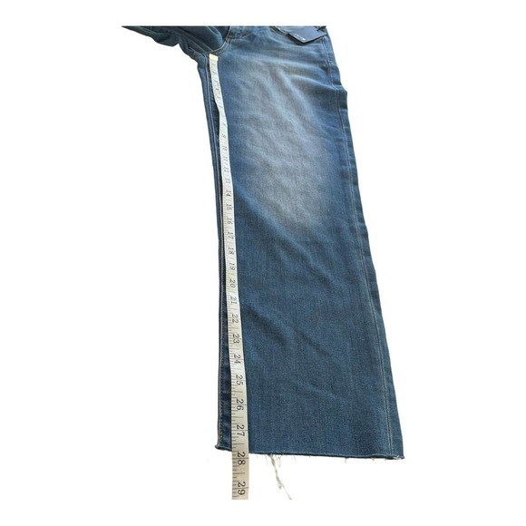 Joe's Jeans Mid Rise Boyfriend wide leg Crop w/ Raw Hem- Size 25-NWT- MSRP $189 - Picture 6 of 9